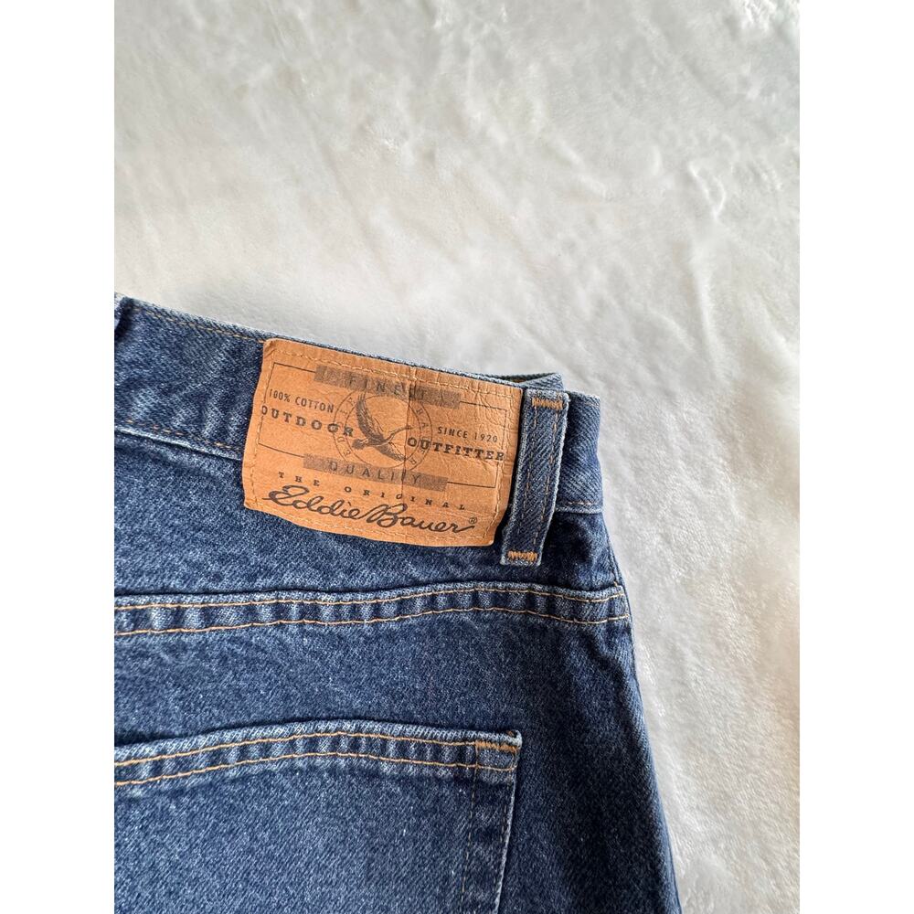 Vintage Eddie Bauer High Rise Mom Jeans Womens 16 Tapered Blue Denim Cotton - Picture 6 of 10